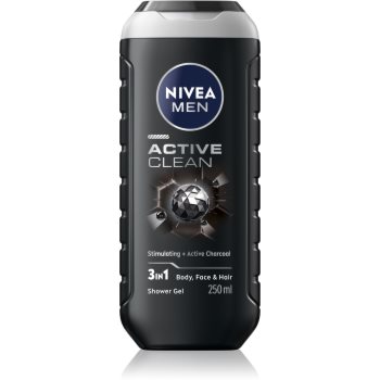 NIVEA MEN Active Clean gel de duș pentru barbati - imagine 2
